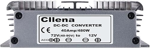 Miniatura 4 de Cllena Convertidor DC 40V-90V a 12V Convertidor Regulador de Voltaje Reductor 48V 60V 72V Paso abajo a 12V 40A 360W Convertidor Impermeable Buck