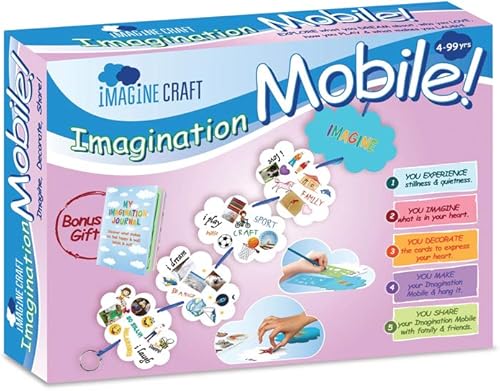 Kit de imaginación para niños de 4 a 10 años para dibujar, crear y diseñar móviles colgantes para mejorar el pensamiento creativo y las habilidades