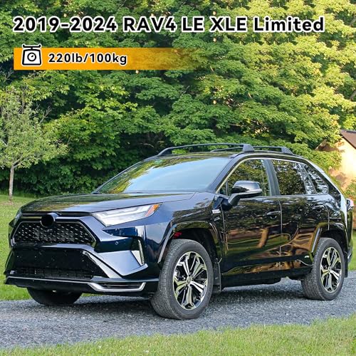 Flycle ROOF RACK CROSS BARS Rack Crossbars For 2019-2024 Rav4 Le Xle Limited（Do Not Fit Rav4 Adventurer And Trd Off-Road Models） 220Lb Anti-Theft Lock Luggage Kayaks Bicycles Snowboard Canoe Carrier Cargo Bag thumb #2