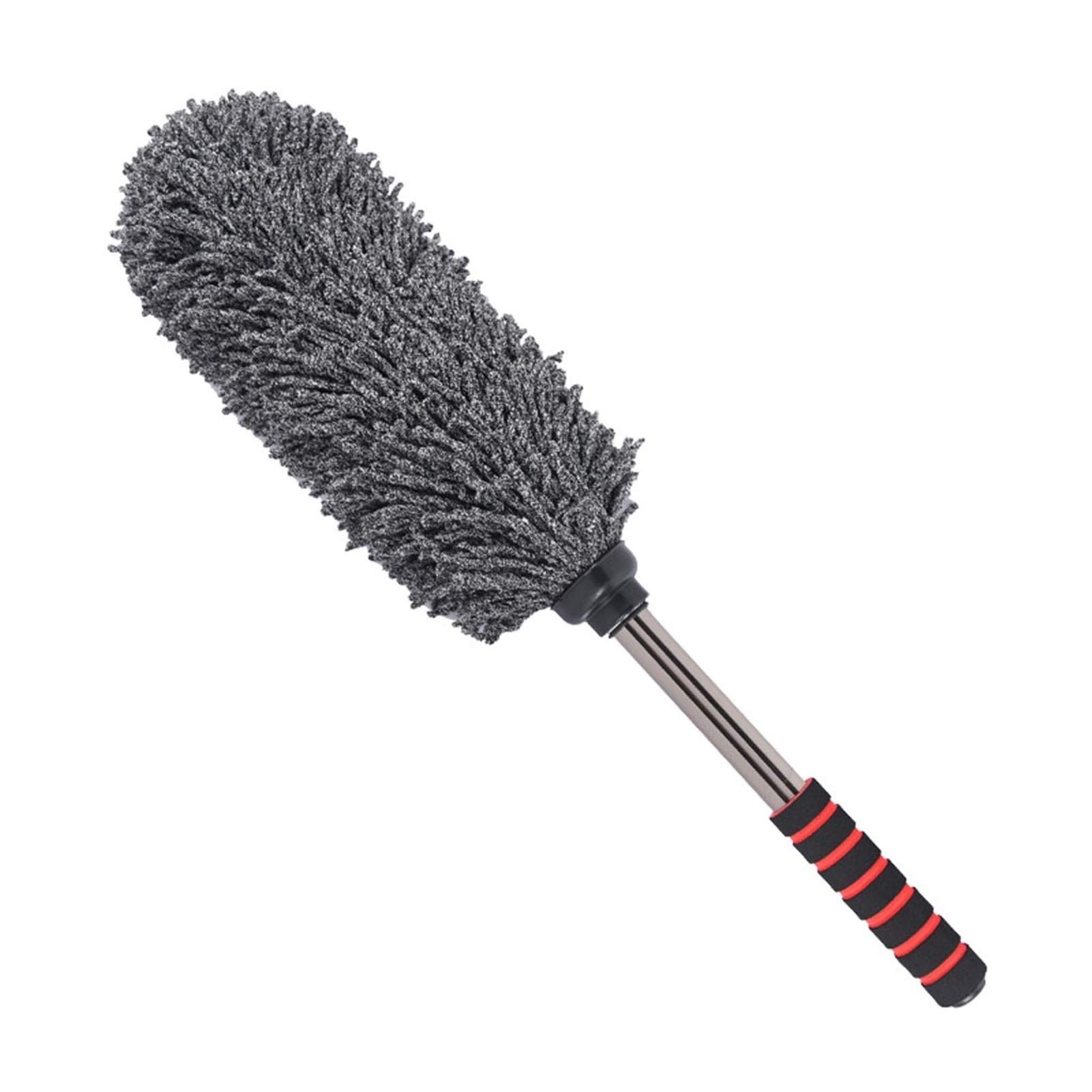 Pochłaniacz pyłu Szczotka do mycia samochodowego, antystatyczna czyszczenie samochodu Duster Remover, Remover samochodowy Duster Remover Wymienny uchwyt teleskopowy Samochód Mikrofibry Szczotka do myc