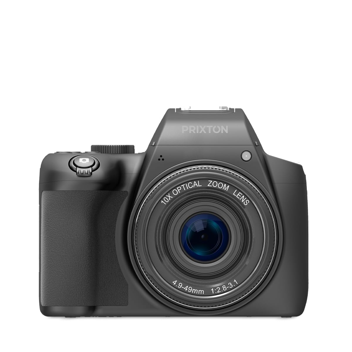 PRIXTON Cámara Digital 4K UHD 64MP Voyager DC700, Cámara de Fotos Wi-Fi y APP, Estabilización Anti‑Shake, Detección Facial, Flash XENON, Zoom Óptico 10X, Pantalla IPS 2,88”, USB-C, MicroSD hasta 256GB