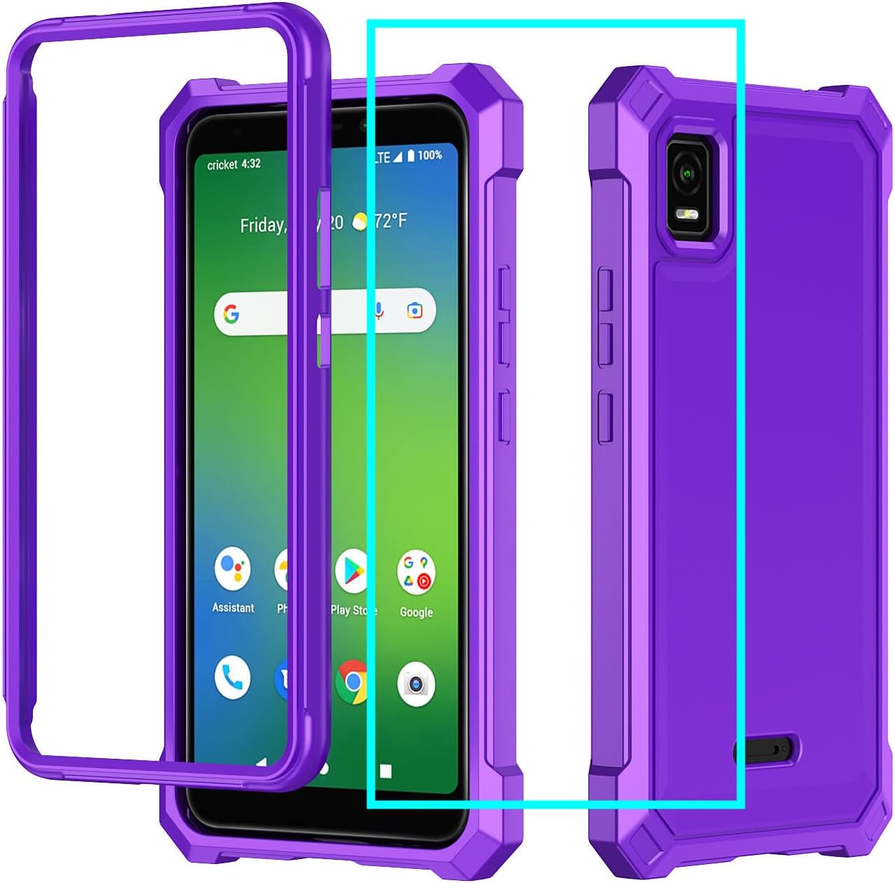 Mocotto for AT&T Vista 2023 Phone Case ATT Vista WTATTRW2 Case with Tempered Glass