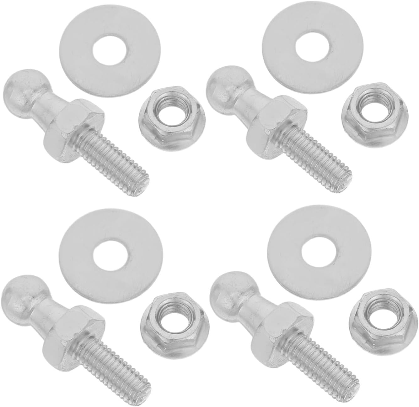 4pcs M6 10mm Alloy Ball Bolts Replacement Supplies for Automotive Panels Gas Supports with Quick Install and Release Feature Universal Compatibility for Maintenance
