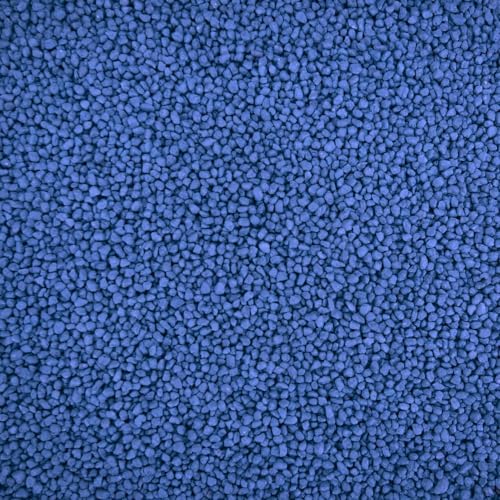 AquaOne Aquarium grind 5 kg bodemgrond blauw 2-3 mm I aquariumgrind premium kwaliteit I kwartsgrind afgeronde korrel I aquariumgrind decoratie aquascaping decoratie