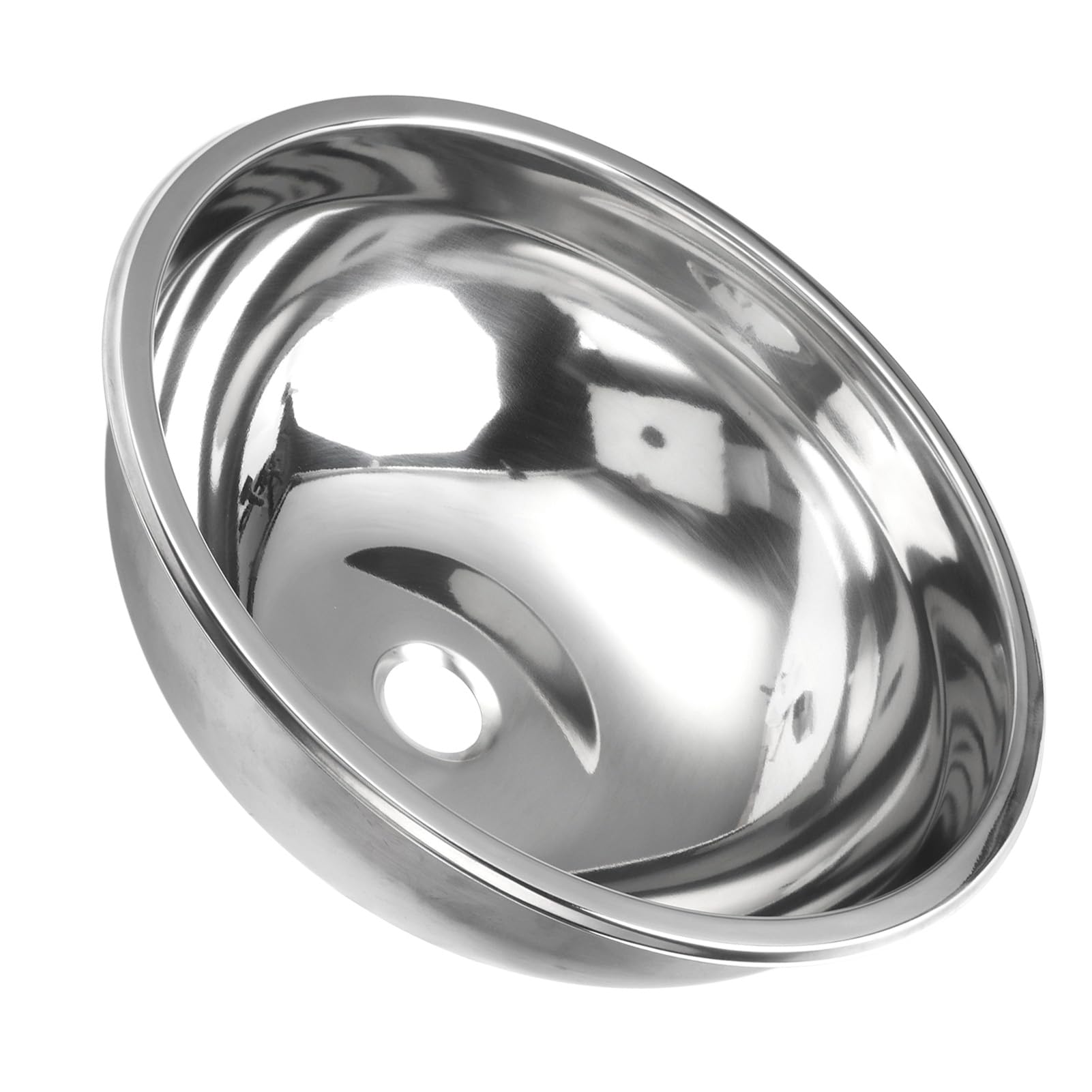 Zlewozmywak ze Stali Nierdzewnej o średnicy 360 Mm, Okrągły, ze