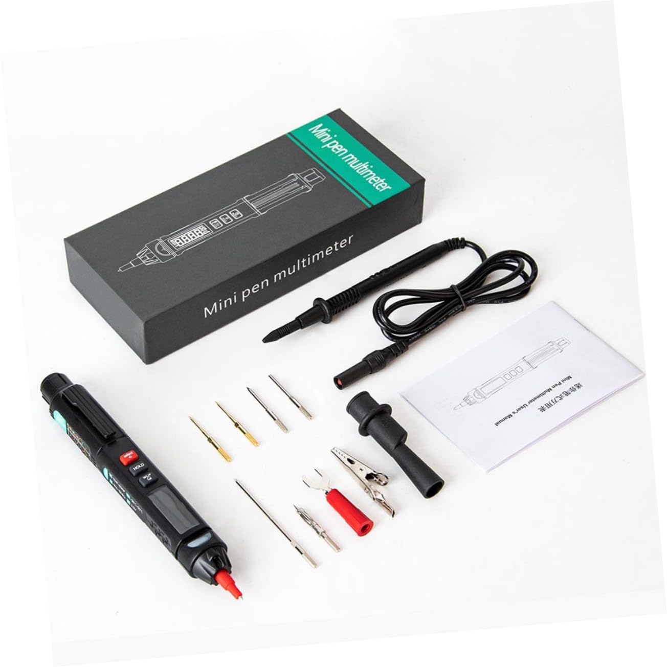 Stromprüfer Stift Elektrischer Spannungsprüfer mit Farbdisplay Automatische Empfindlichkeitswahl Alarmfunktion für Professionelle Nutzung Schwarz