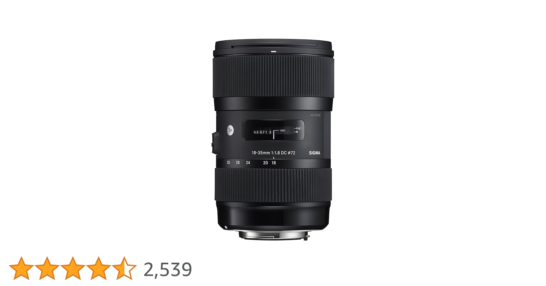 Sigma 210101 18-35mm F1.8 Art DC HSM Lens for Canon Black