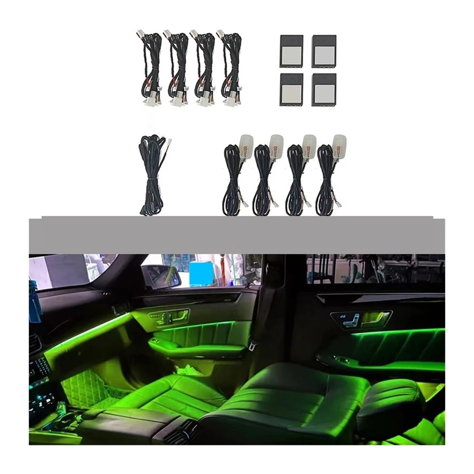 12 Color Atmosphere Lamp Compatible with Mercedes Benz GLE-Class W166 2015 2016 2017-2019 3 Colors Atmosphere Lamp