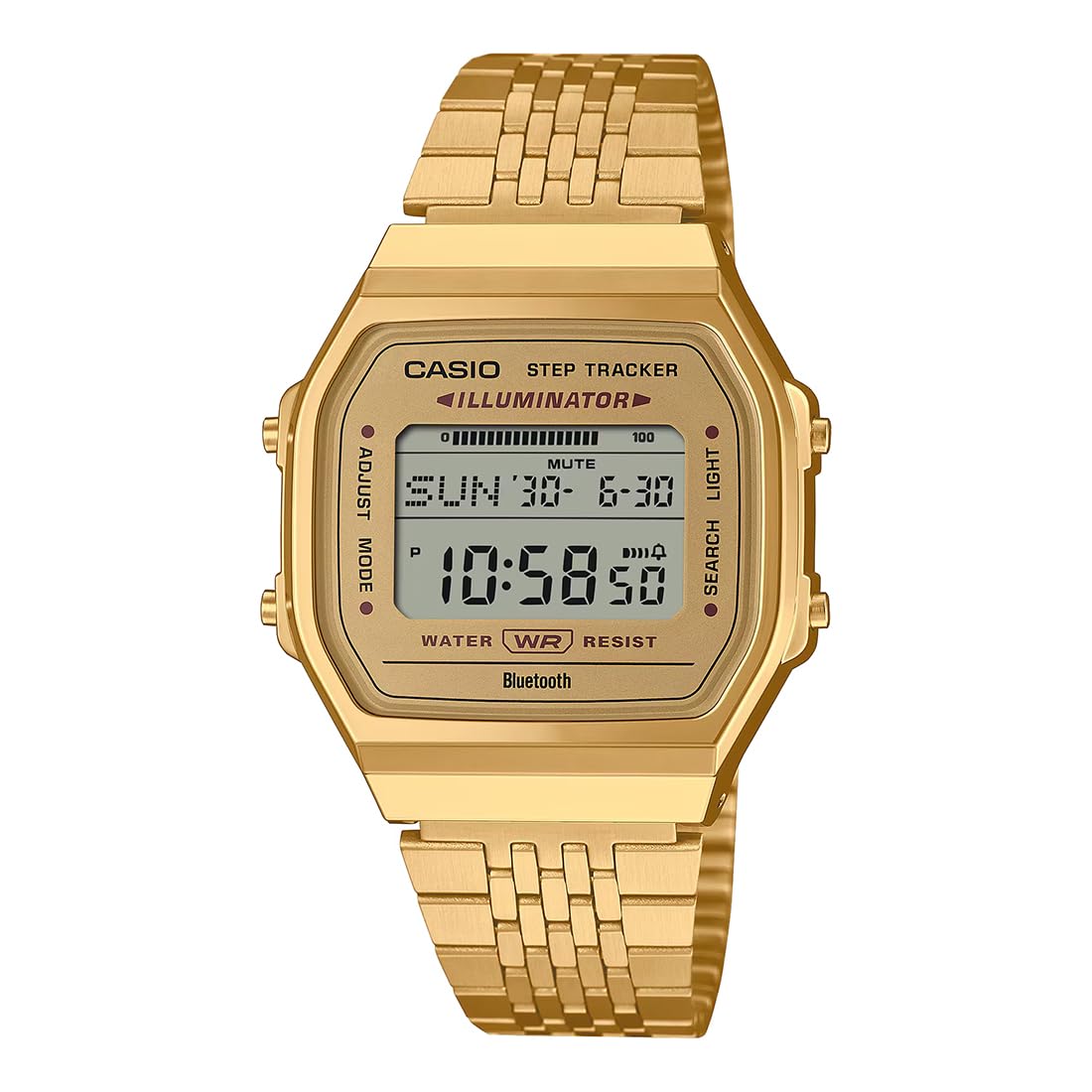 casio Vintage ABL-100WEG-9ADF Bluetooth Digital Gold Dial Unisex (D368)-picture-26