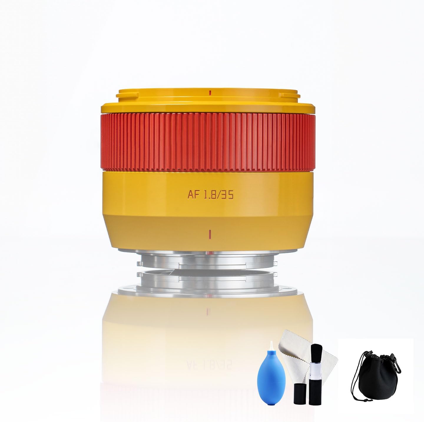 TTArtisan 35mm F1.8 II Orange APS-C Auto Focus AF Lens for Sony E Mount Mirrorless Cameras a6600 a6400 a6300 a5100 zve10 nex-5t, nex Series, etc.