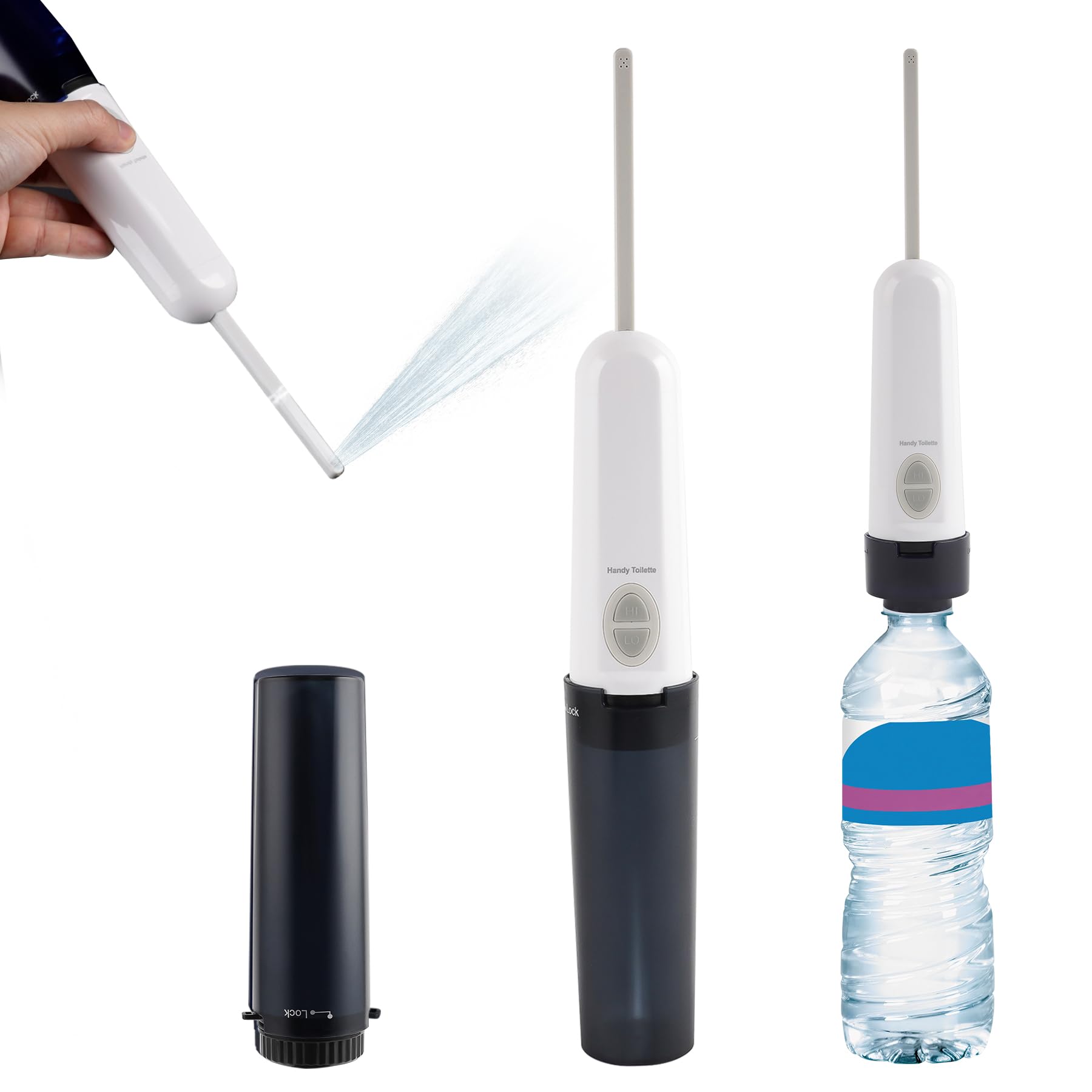 Hibbent Portable Bidet for Travel, High Pressure Handheld Electric Sprayer, Rechargeable Travel Bidet for Women & Men, Personal Hygiene Cleaning,