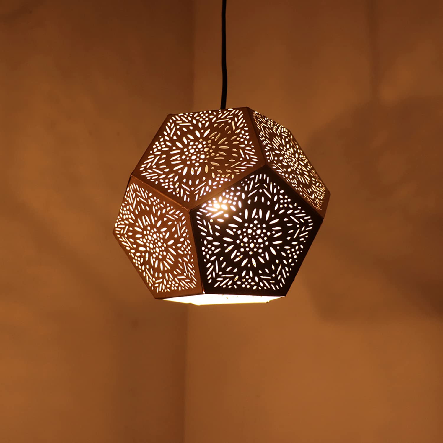 ExclusiveLane Morrocan Geometry Pendant Light for Ceiling Lamp (7 Inch, Iron, Without Bulb) |Pendant Lamp Hanging Lights for Home Decoration Hanging Lamp for Ceiling Lights for Living Room Bedroom (B09NGTXTNN) Amazon Price History, Amazon Price Tracker