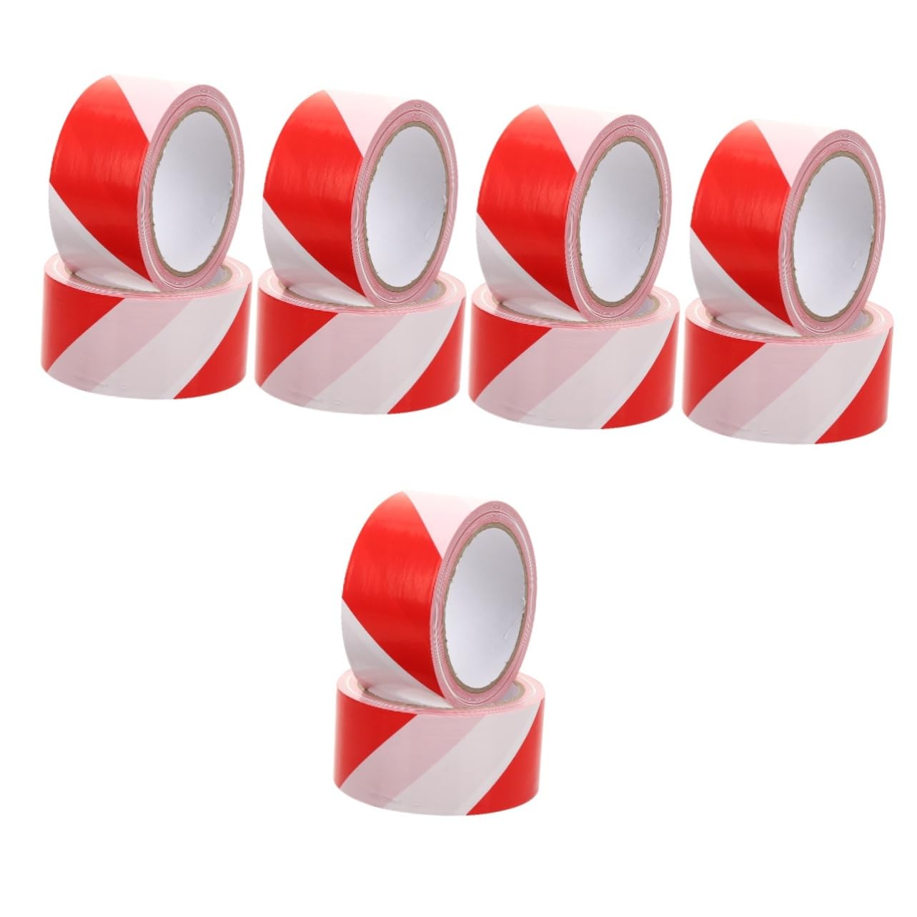 Amosfun 5 Set Nastro Segnaletico Pe Non Adesivo Resistente Strappo E Intemperie Per E Sicurezza Zone Pericolose 2 * 5