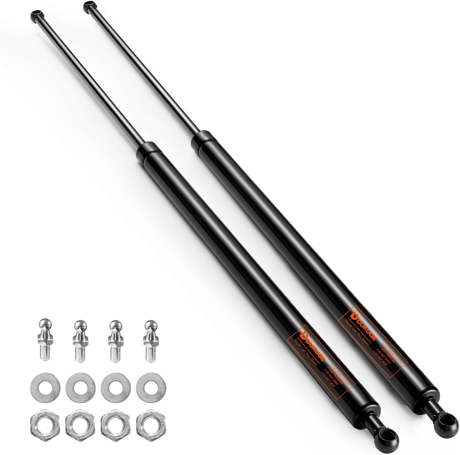 Gas Struts 28 inch 100lb Tonneau Cover Replacement Part, Truck Bed Cover Shocks Springs Lift Support for RV Undercover Bed & Trailer Cover, Set of 2
