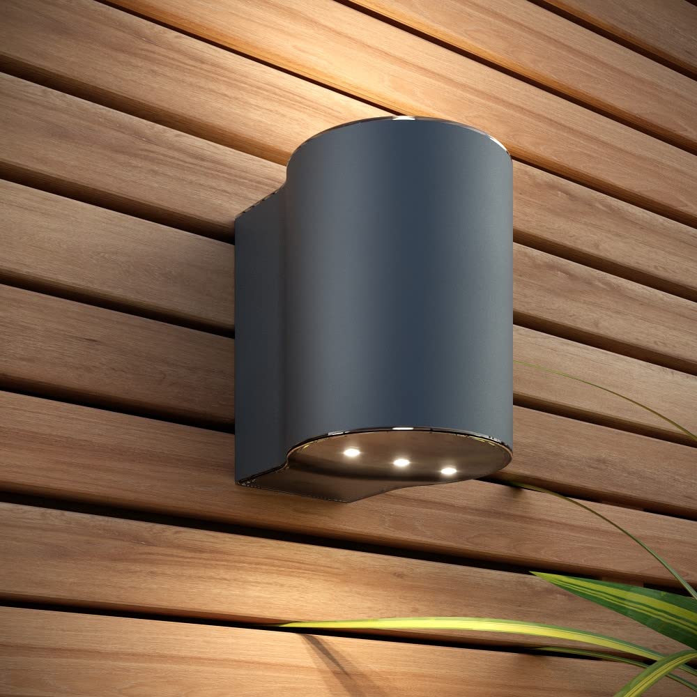 Solar Centre Anthracite Grey Solarcentre® Belgravia Outdoor Solar Powered Up And Down Wall Light