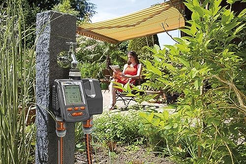 Gardena sterownik nawadniania MultiControl duo: automatyczny sterownik nawadniania, możliwość programowania dla określonych dni tygodnia, do 3 cykli podlewania dziennie, z wyświetlaczem LCD (1874-20)