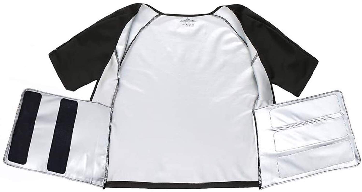Trajes De Sauna Fitness Thermo Shapewear Tops De Entrenamiento De Alta Compresión Ropa Deportiva Body Para Bajar Peso Mujeres PVC Fitness Weight Loss Mangas Cortas/Largas Traje Sauna
