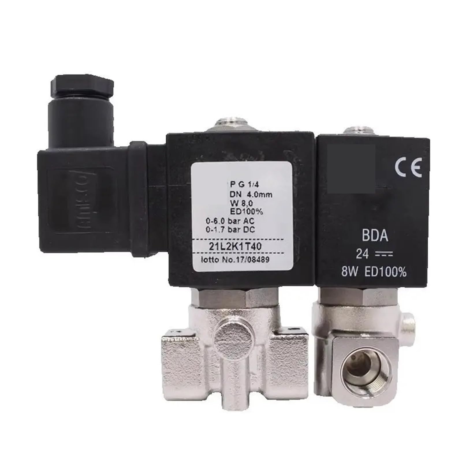 KWQNPHTRN 21L2K1T30/21L2K1T40/21L2K1T55 Solenoid Valve 24VDC(24vdc,21L2K1T40(8W))