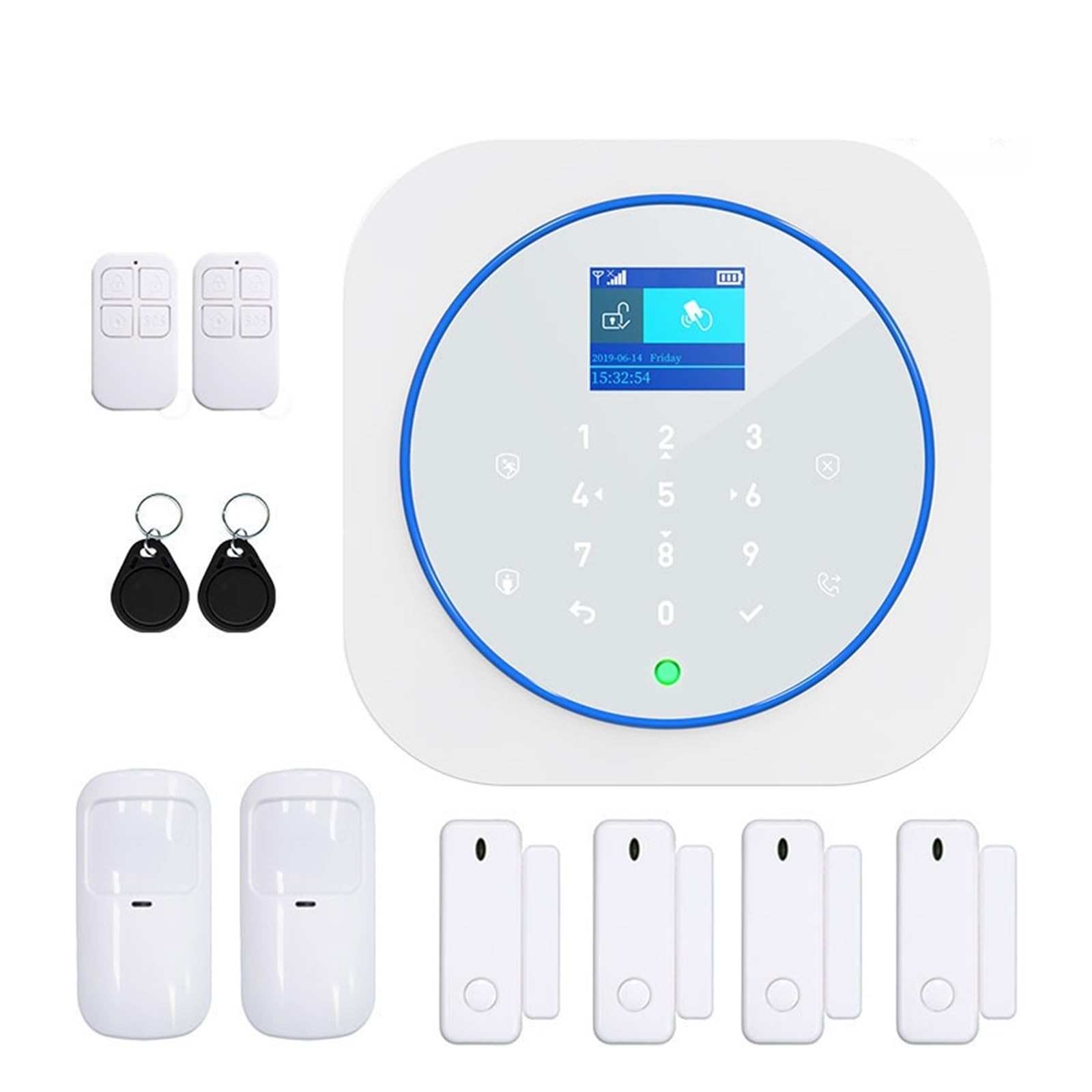 Alarme sans fil WiFi GSM contre les cambriolages avec kit sécurité et alerte smartphone