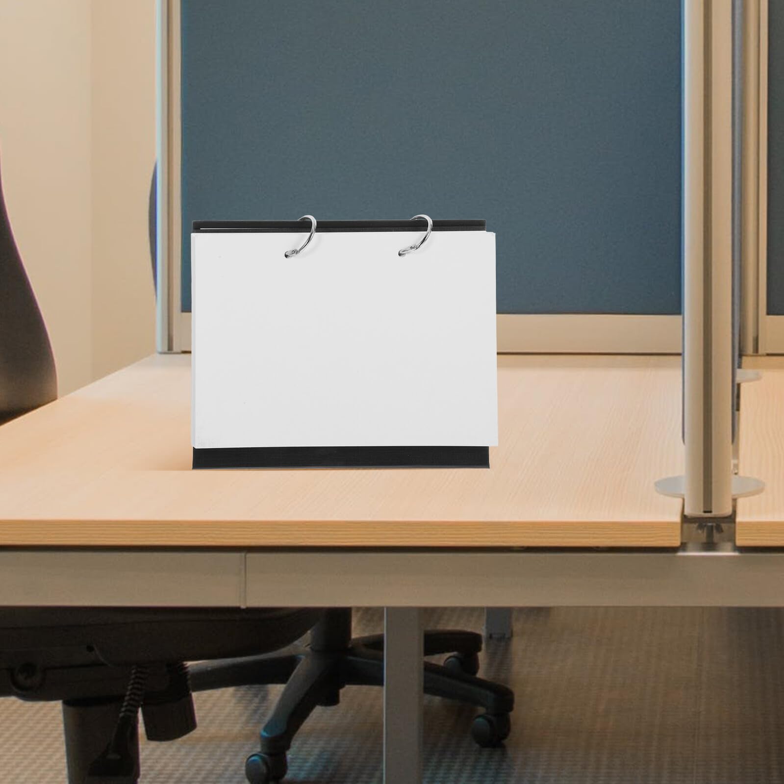 4 Stück Klappkalender A5 Leer mit Herausnehmbaren Seiten Tischkalender Selbstgemacht Kalenderblock Schwarzer Rahmen Vielseitiger Notizkalender für Büro und Schreibtisch