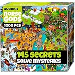 QUOKKA 1000 Piece Jigsaw Puzzle for Adults Mythories Ancient Gods Norse – Premium Box Packaging with Extra Fun Challenges, Perfect for Relaxation, Creativity & Gift Giving