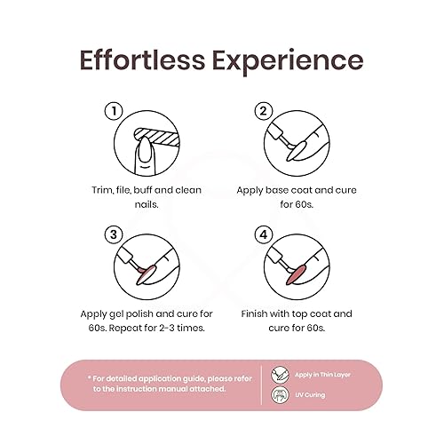 Miniatura 8 de Beetles Esmalte de uñas de gel de 0.5 fl oz (0.5 fl oz), color liso neutro, lámpara LED UV, decoración de bricolaje, manicura, diseño de salón en