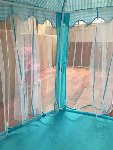 Miniatura 4 de Tiendas de campaña plegables para niños con red interior y exterior, resistente y atrevido de PVC, fácil de instalar, control de plagas,