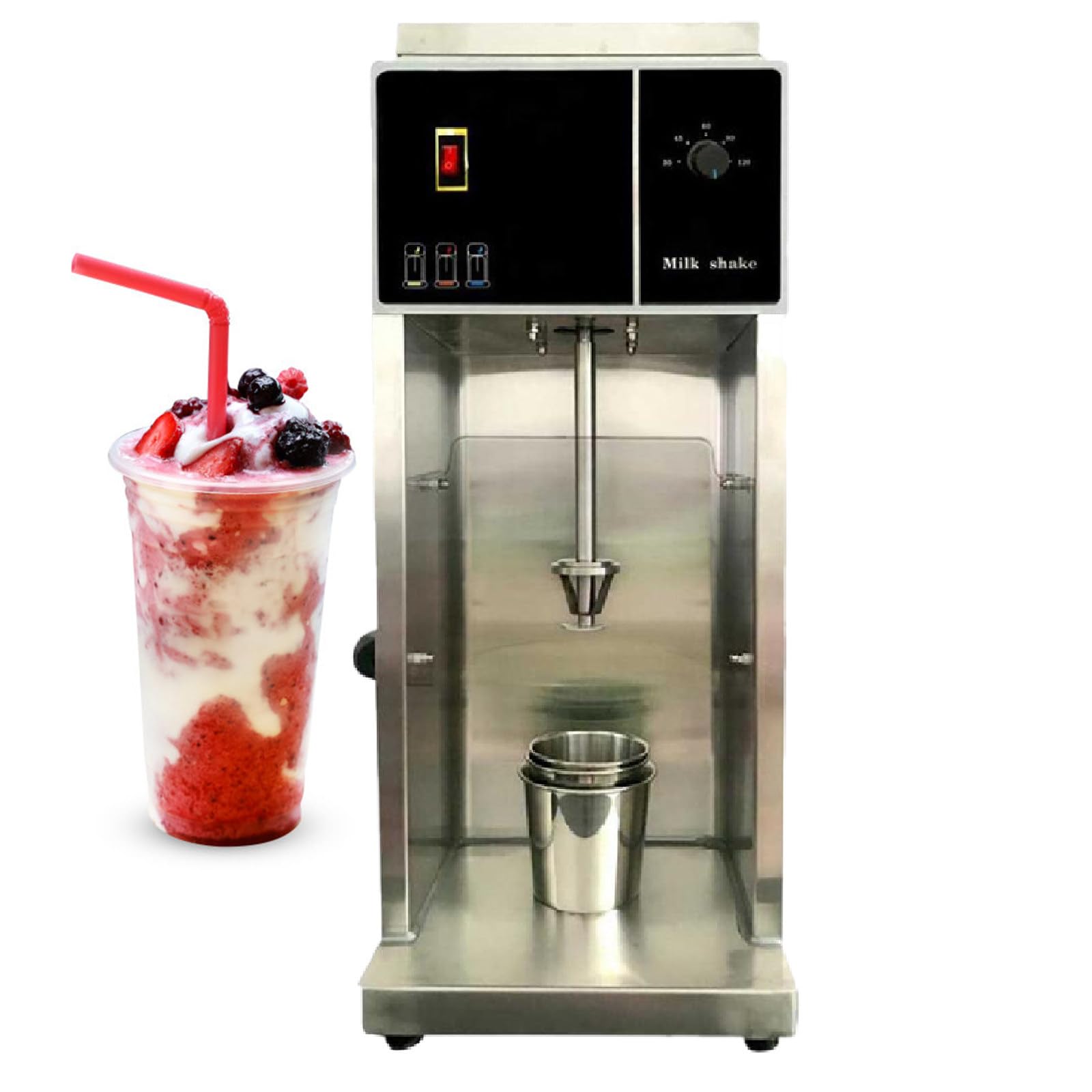 GYKOZY Ice Cream Mixing Machine, Stainless Steel Yogurt Blender for Restaurant Kitchen, Fruit Ice Cream Mixer for Smooth Blending and Creamy Texture