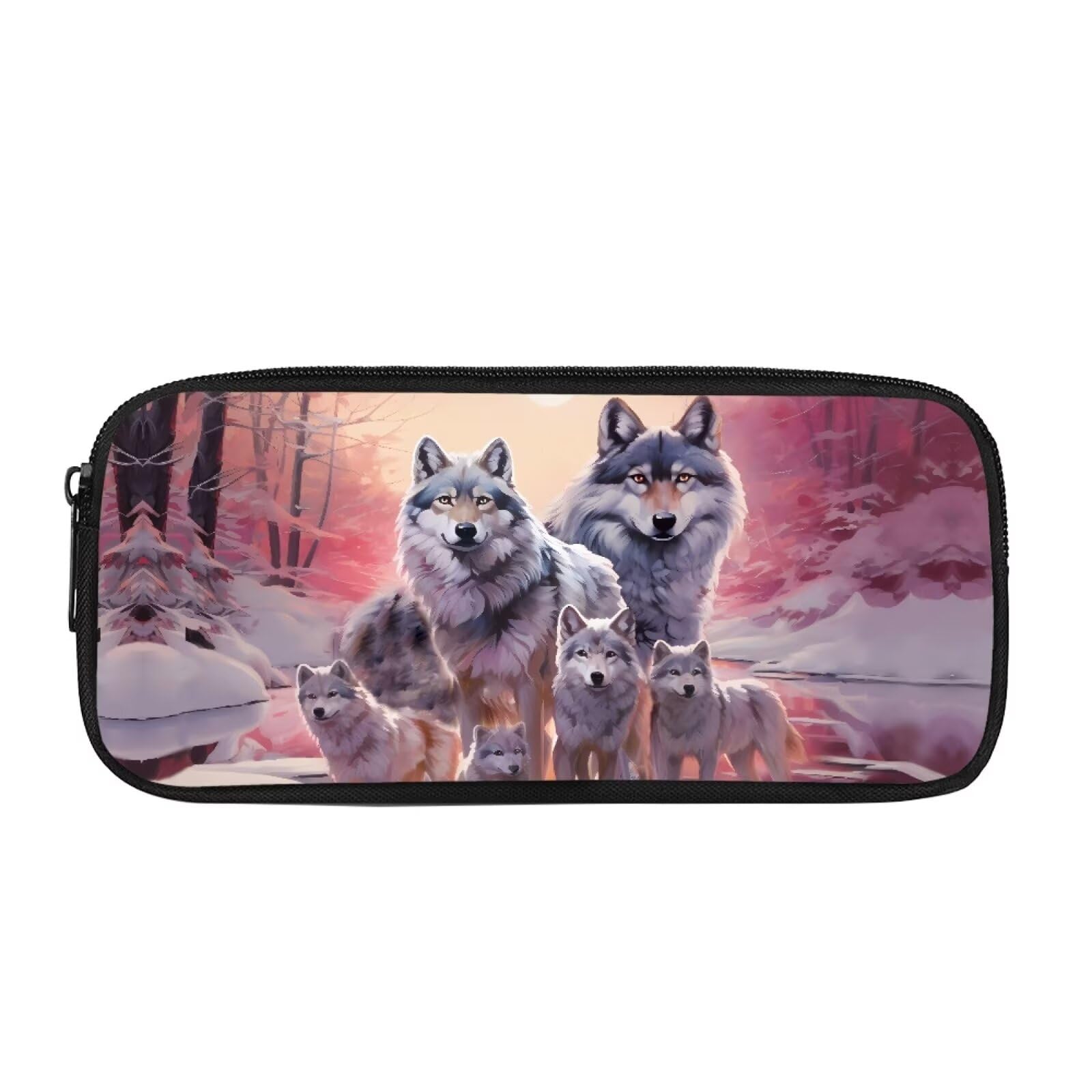 Belidome Wolf Pencil Case for Girls Teen Secondary School Pen Holder for Kids Lightweight โ image 1