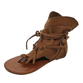 Amazon.com | Casual Tassel Sandals for Women, Retro Bohemian
