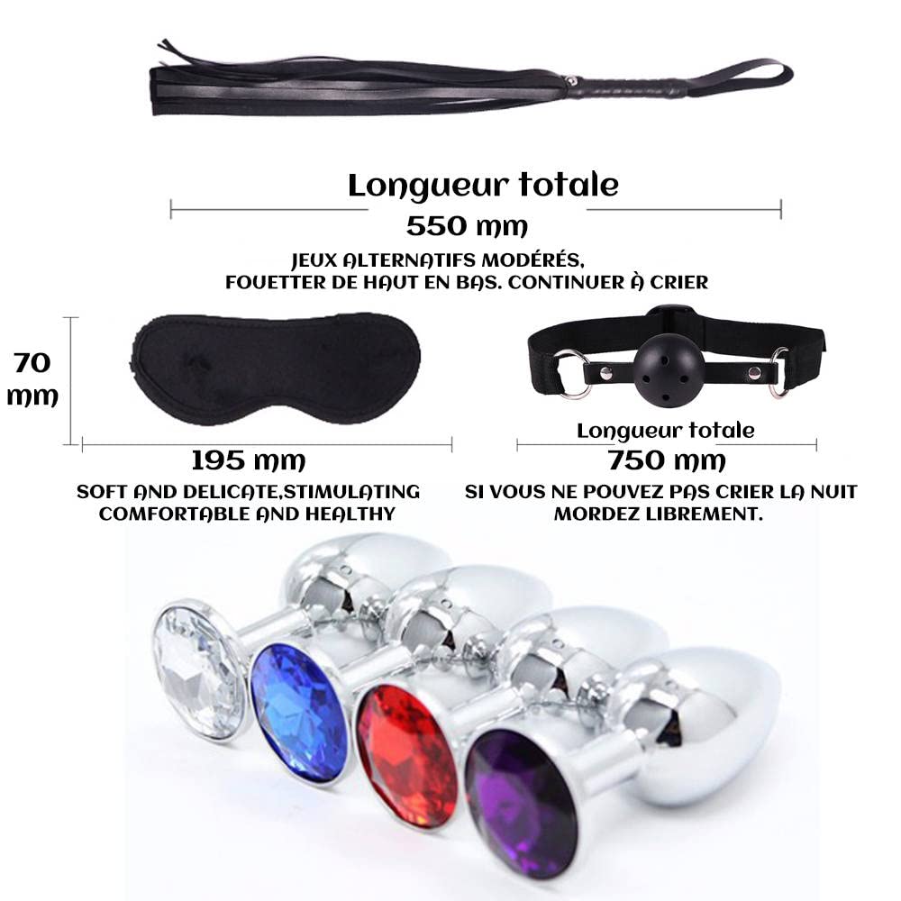 Kit Bondage Pour Couples - Manchettes Cheville, Tapis, Accessoires Jeu Intime Adulte