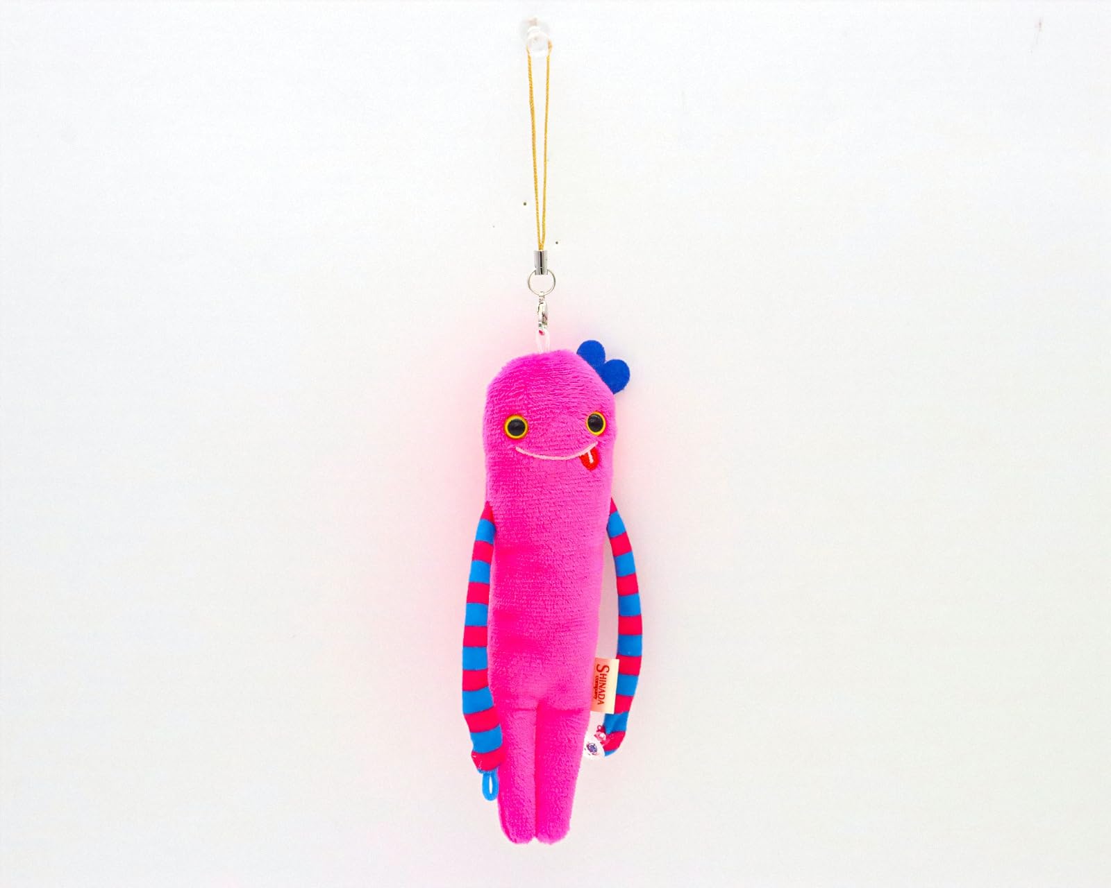 Shinada Mokeke Lume Alien Plush Strap 5.5in Polyester Japan Toy