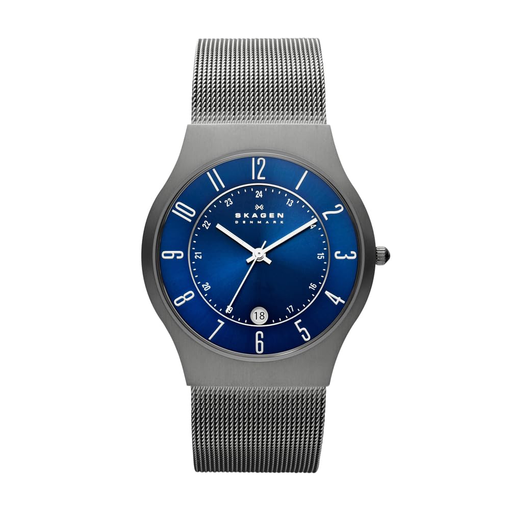 SKAGEN Signatur Lille Watch for Women, Silver Tone Quartz Two Hand Movement with Stainless Steel or Leather Strap