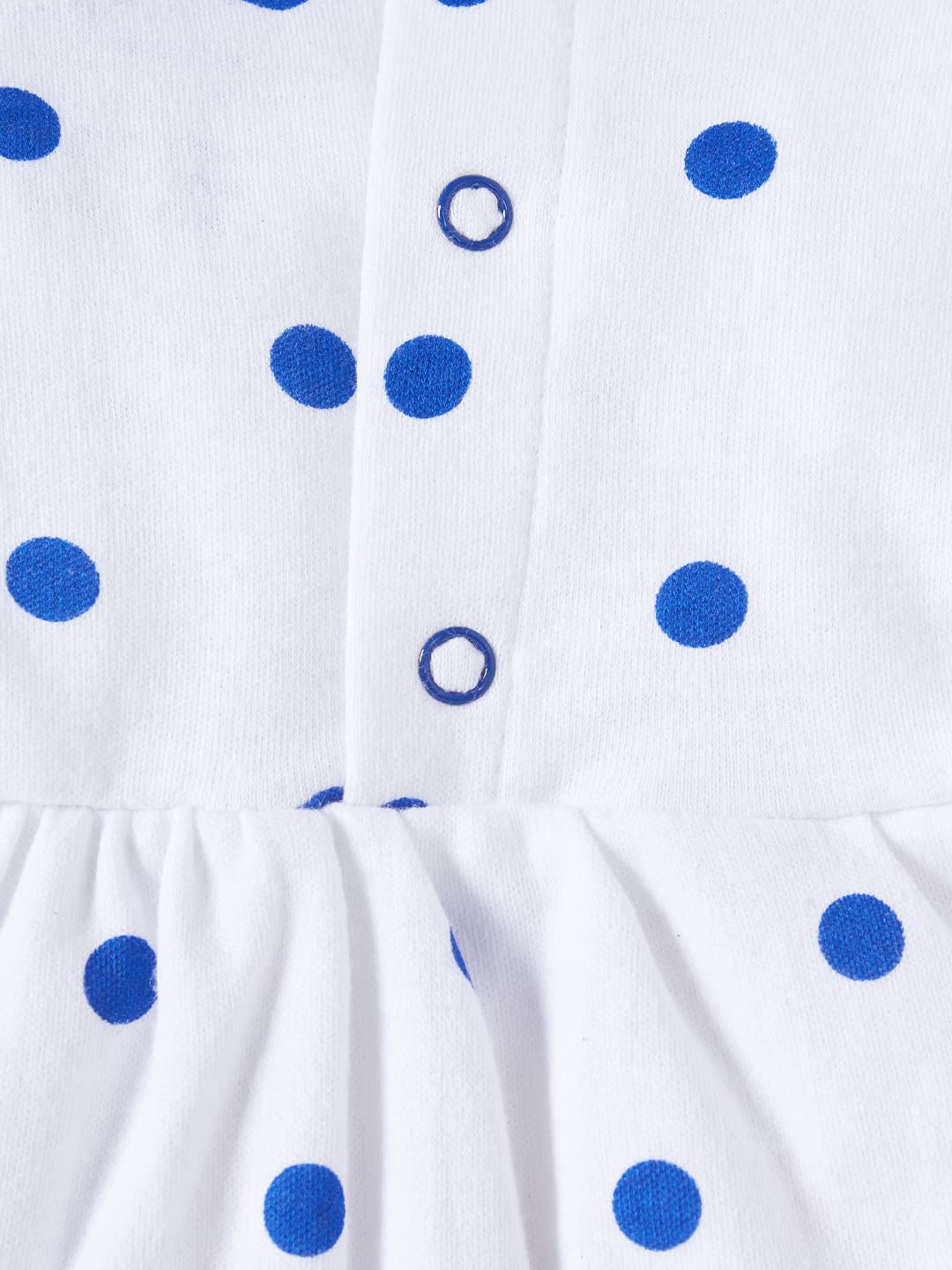 baby wish Girls Clothes Outfits, Cotton Baby Girl Dress with Polka Dots Full Sleeves Clothing Set for Girls – A Set of Frock and Shorts Clothing (Blue, 3-4Y) 4