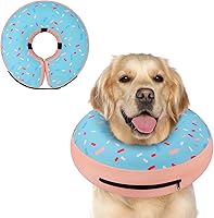 Vista 53 de Supet - Collar isabelino inflable para recuperación, posoperatorio para perros pequeños, medianos y cachorros