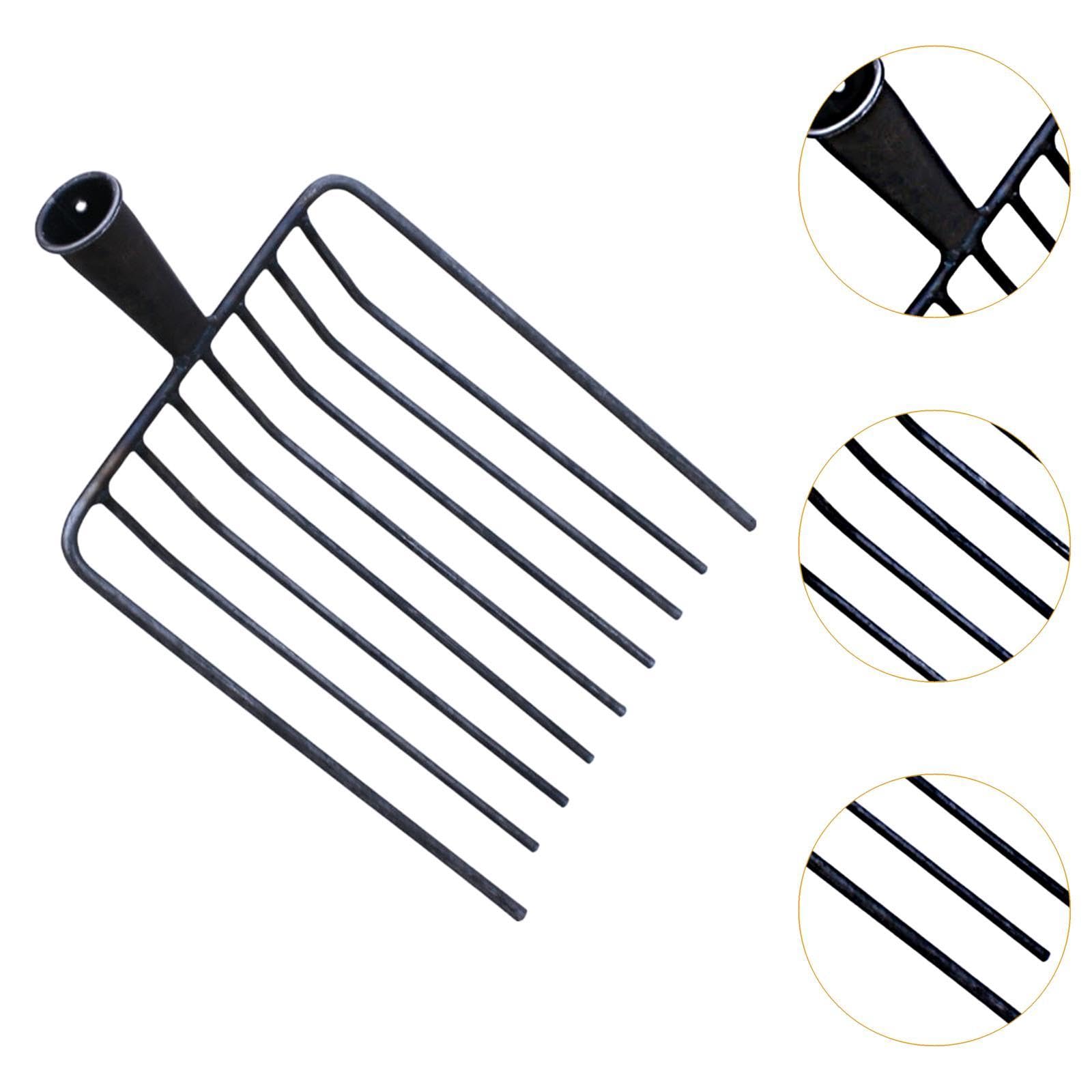 F Fityle Outil de Fourche remplacer la tête Jardin Accessoire, 9 Dents