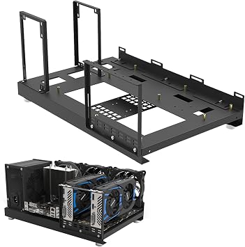 Open Frame, Open Chassis, ATX/M-ATX/ITX, PC Frame, Computer Case, Single Channel, Open-Type, Motherboard, Easy Installation, Steel Plate, Durable, Rust Proof, No Deformation, Strong Cooling System, Mesh Included, Good Heat Dissipation, Supports Vertical and Horizontal Viewing, Open Case