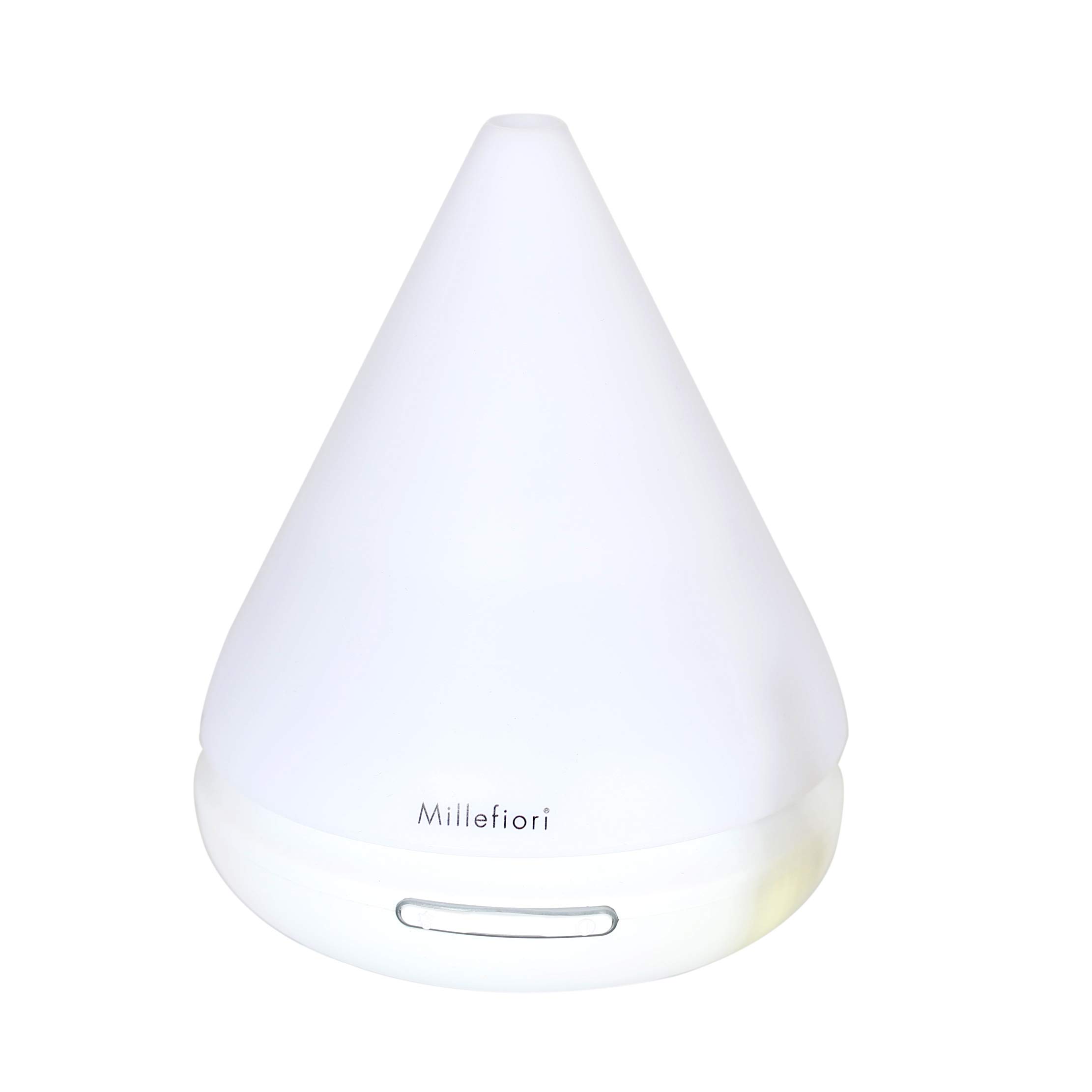 Millefiori Oil Diffuser Pyramid | Ultrasonic Fragrance Diffuser | Silent & Colour Changing | Hydro Collection | White