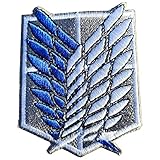 Embroidered Attack On Titan Scouting Legion Wing of Liberty Iron On Sew Applique Patch