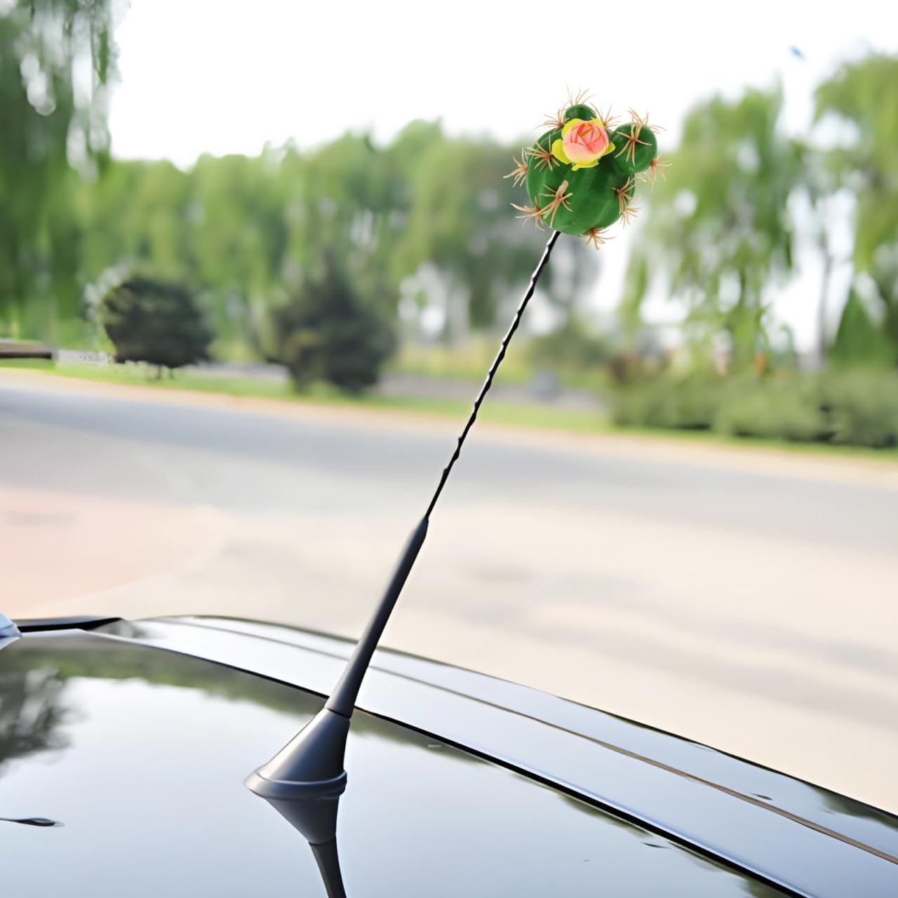 Car Antenna Topper Cute Cartoon Roof Decoration Scratch Resistant Weatherproof Auto Exterior Ornament 3 Inch Car Antenna Accessory