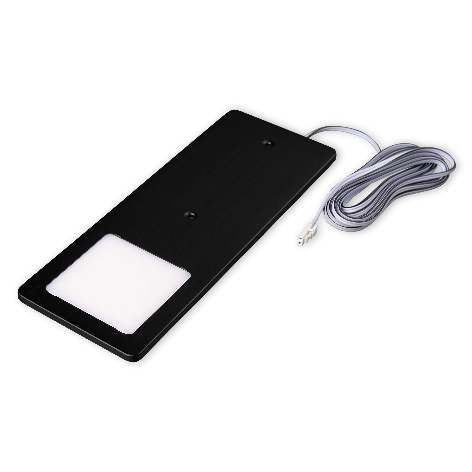 kalb | LED Unterbauleuchten schwarz 5W- sehr flache Küchenleuchte mit Touch-Dimmfunktion Einbaustrahler Einbauspot, Auswahl:2er Set neutralweiss