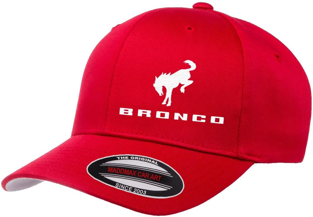 Ford Bronco Logo New Side Panel Fully Embroidered FF6277 6277 Athletic Baseball Fitted Hat Cap