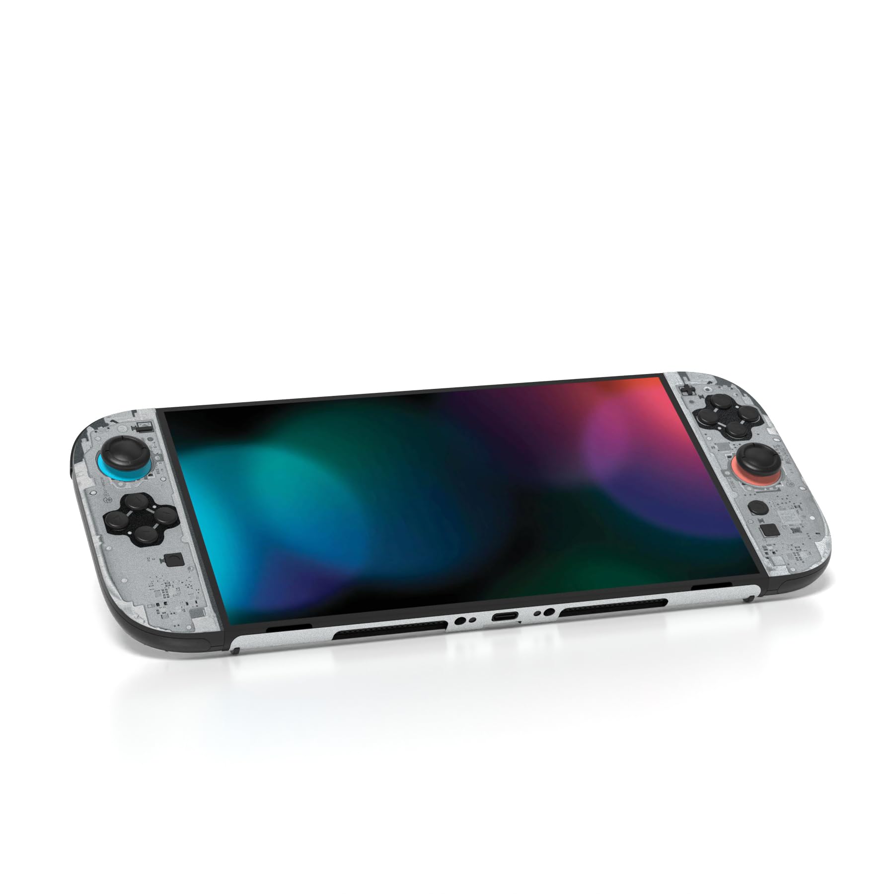 PlayVital for Nintendo Switch 2 Skin Full Set (2Pack) - Protective Vinyl Decal Stickers for Switch 2 Console, Controllers, Handle Grips & Dock | No Residue, Anti-Scratch - X Tear Down - 3