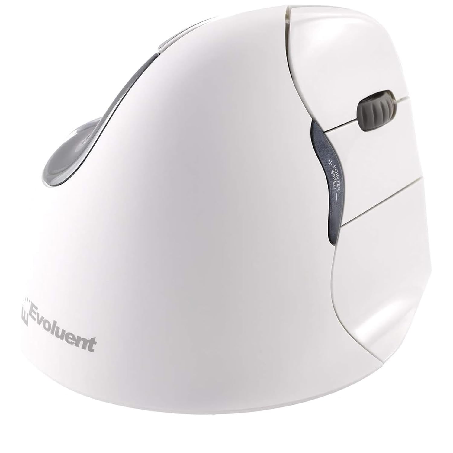 Evoluent Inventor of The Vertical Mouse VM4RB Ergonomic Vertical Mouse White Bluetooth for Mac Right Hand Med to