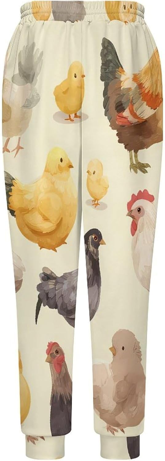 Farm Chickens Chicks Men Pants Lightweight Sweatpants Joggers Pant 4XL