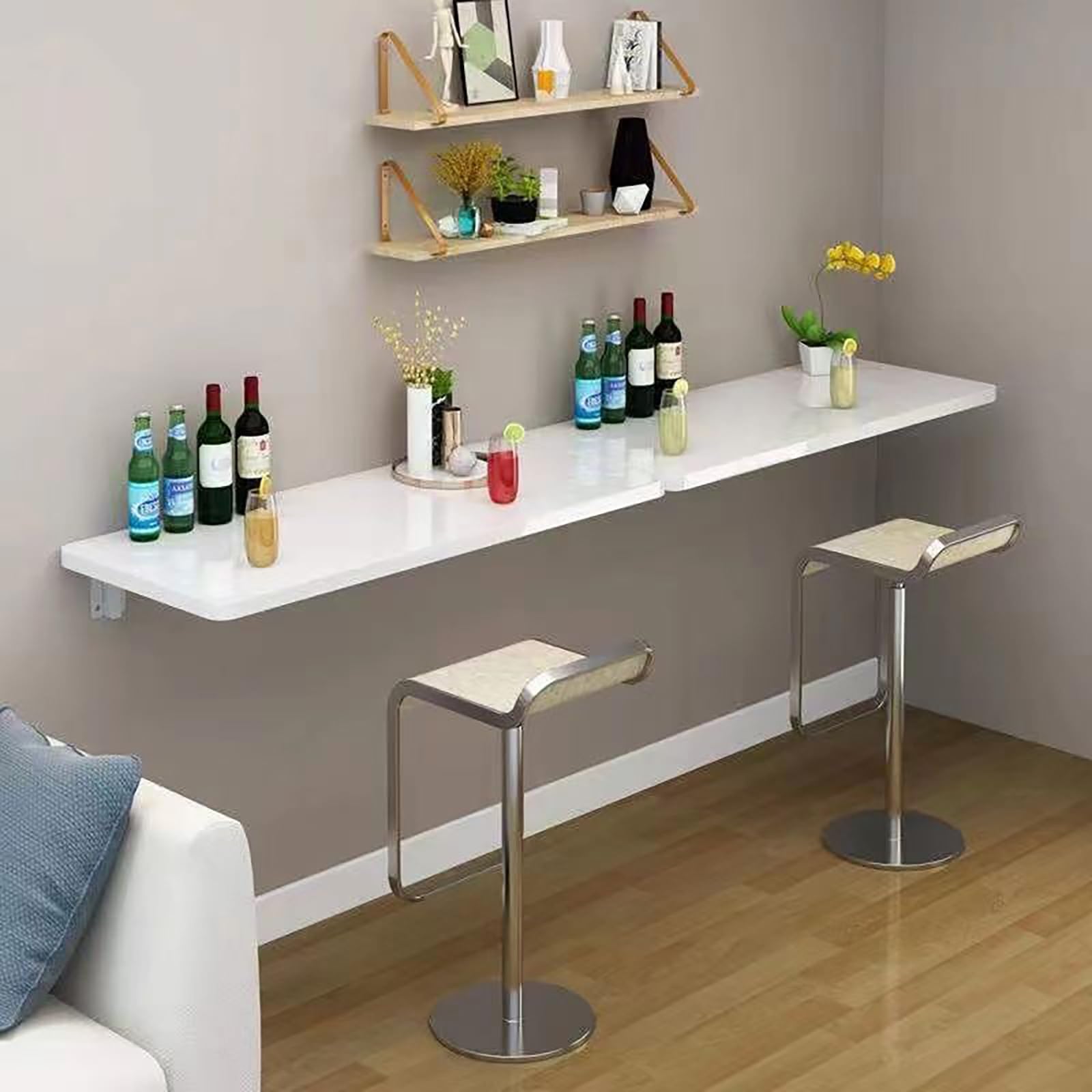 Organizzatore salvaspazio multifunzionale bianco, facile installazione, perfetto per piccoli spazi e dormitori