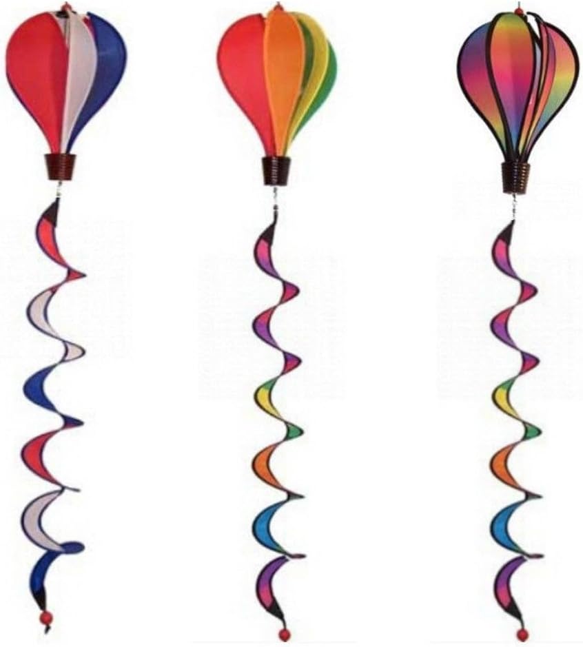 ARDISLE HOT AIR BALLOON SPINNER TWISTER WINDSOCK for FLAG POLE CARAVAN CAMPING GARDEN