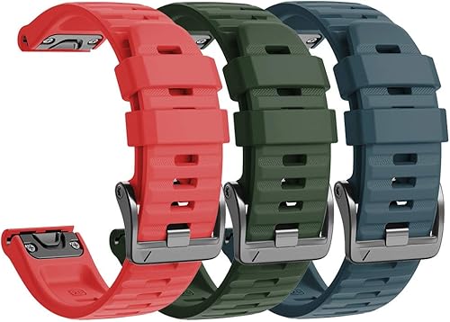 NotoCity Correas de reloj compatibles con Fenix - 1.024 in, para Fenix 6X/Pro, 5X/Plus, 3, HR, Tactix, Descent MK1/D2 Delta PX/Charlie