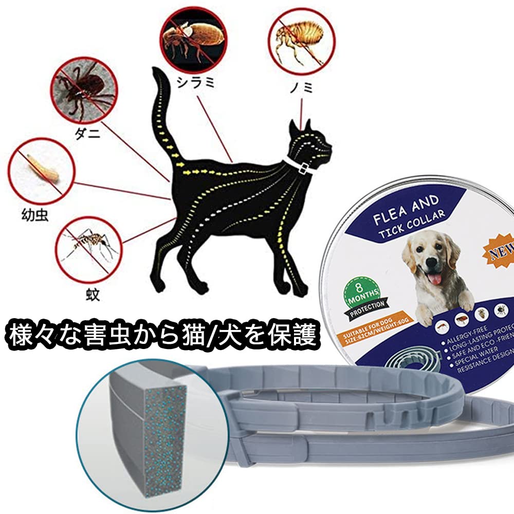 Amazon.co.jp: Enjoy Youth 犬 猫用 天然 薬用 ノミ・ダニ予防 取り