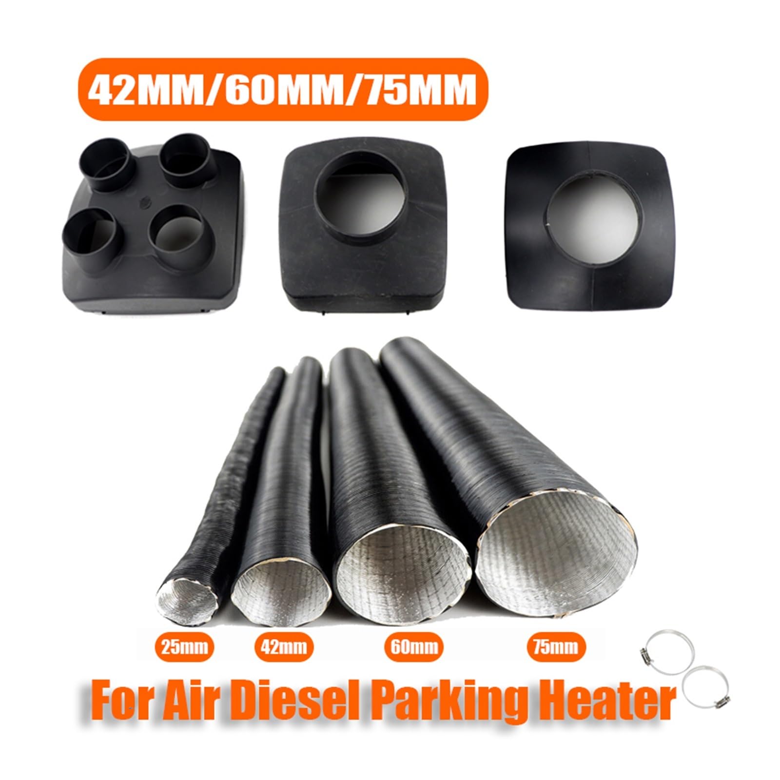 Condotto Riscaldatore Auto 75mm - Tubo Y Per Riscaldamento Parcheggio | Facile Installazione - Foto 8